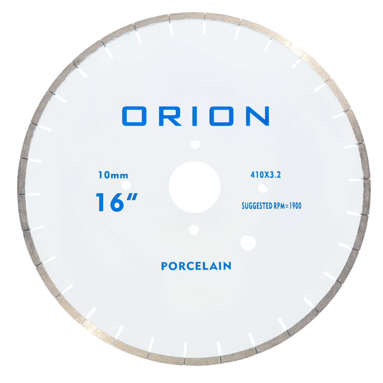 ORION 16 inch porcelain bridge saw blade for stone fabrication shops